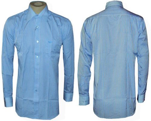 Camisa Social Armani Azul