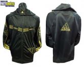 Agasalho Adidas Preto Com Dourado